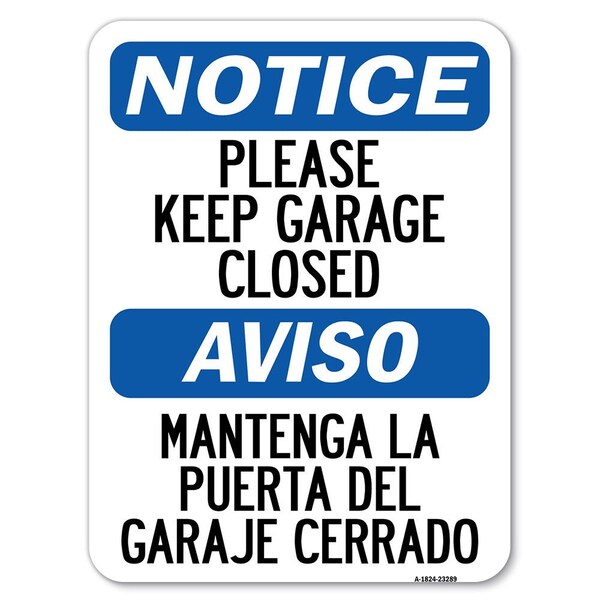 Signmission Safety Sign, 18 in Height, Aluminum, 23289 A-1824-23289 - main